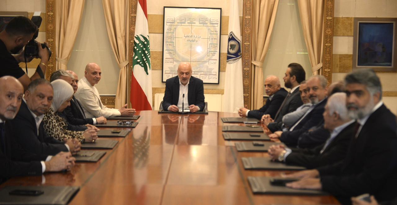 “Minister of Interior Engages with Beirut Leaders to Tackle Population Displacement, Security, and Service Challenges”