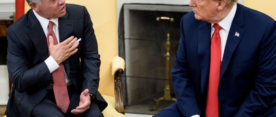 president trump and Jordan's king