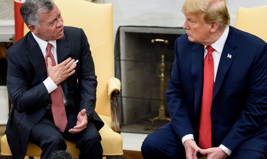 president trump and Jordan's king