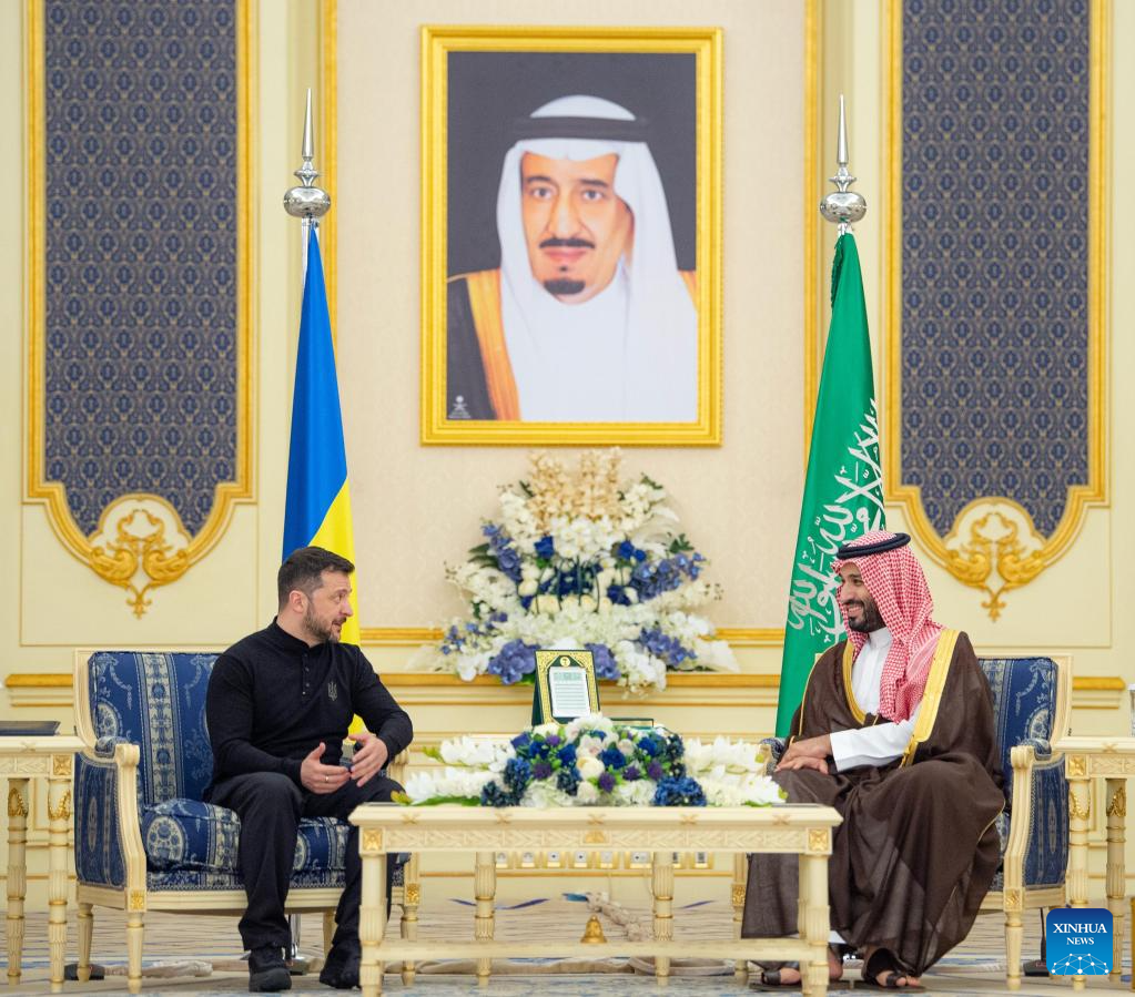 The Saudi Crown Prince Welcomes Zelensky.