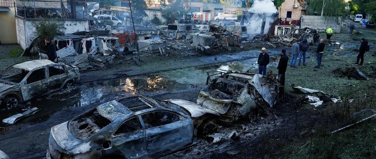 Russia Launches Large Scale Precision Strike on Kyiv Ahead of NATO Summit