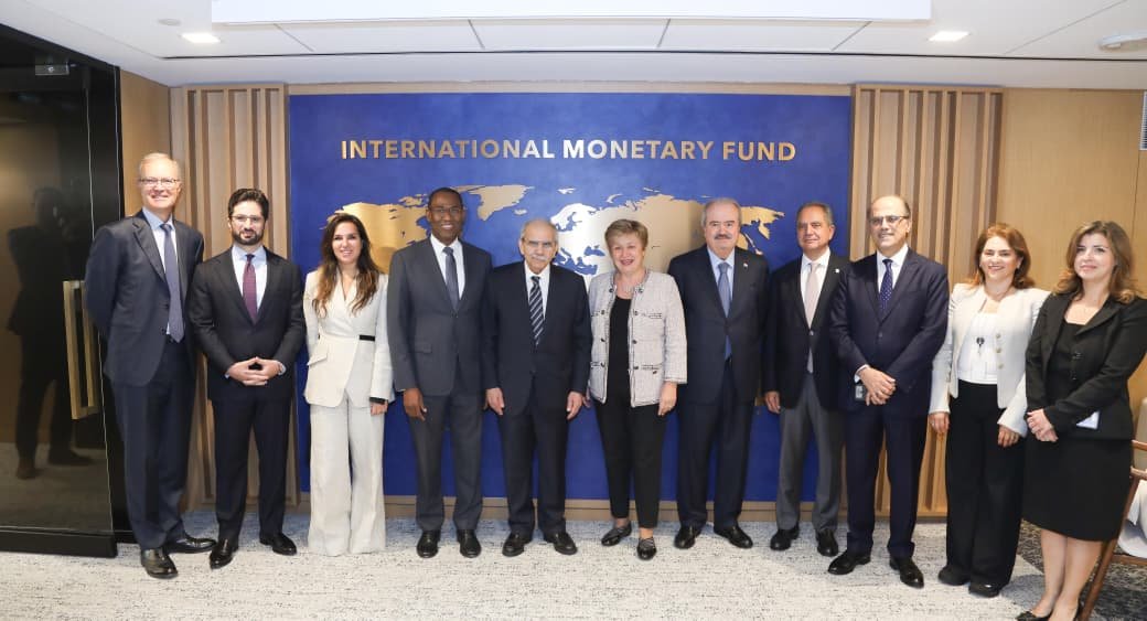 Salam and Jaber Meet IMF Chief in Washington, Reaffirm Commitment to Reforms